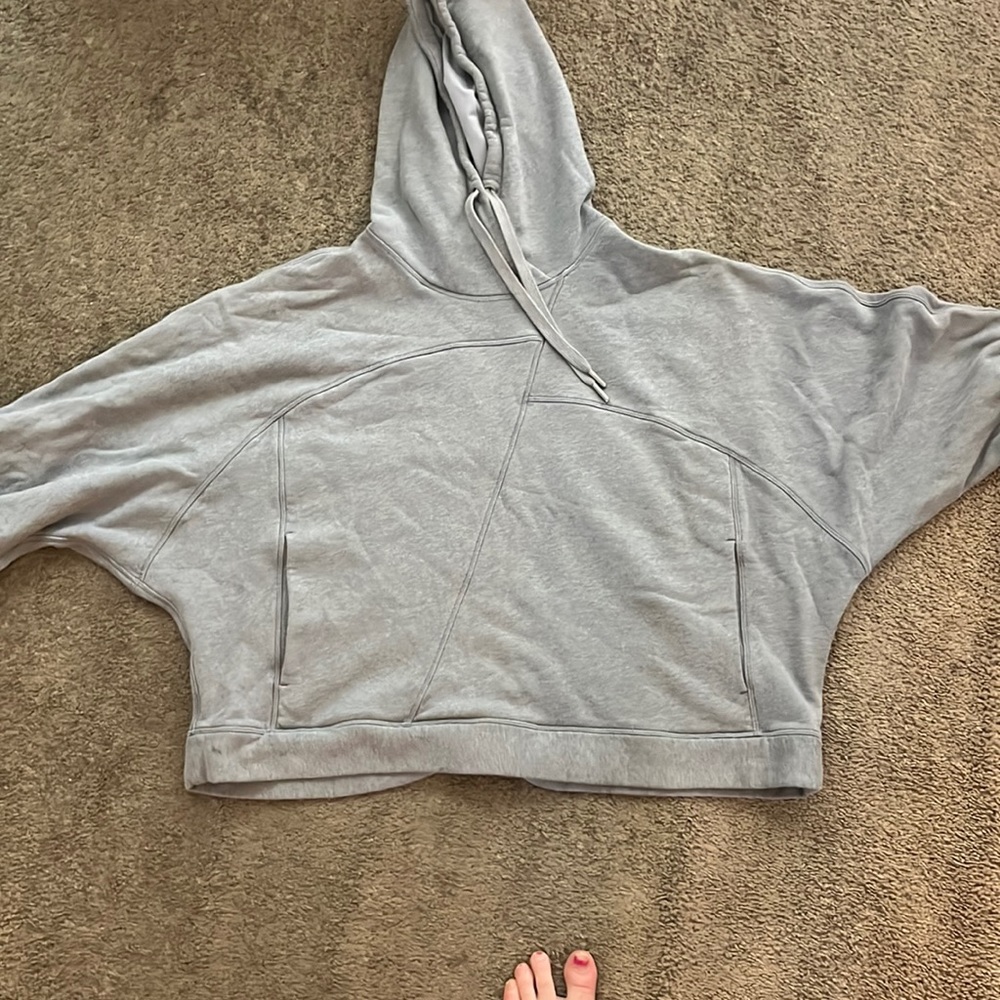 Lulu cropped grey jacket